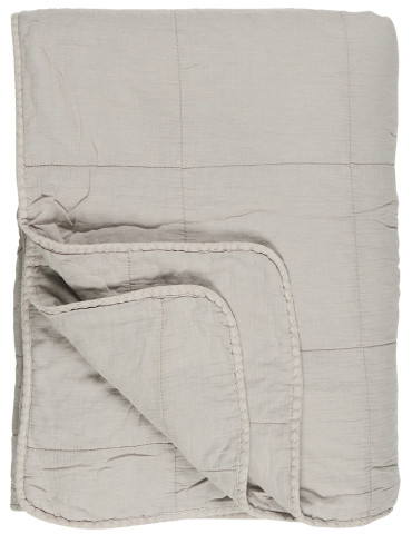 Ib Laursen Vintage quilt, ash grey, L180 cm, B130 cm