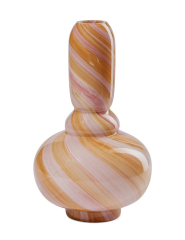 Eden Outcast Twirl vase tall, pink, glas, H27 cm