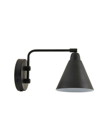 House Doctor væglampe game, sort, metal, L30 cm, Ø16,5 cm