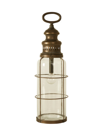 Speedtsberg Lanterne med pære, metal/glas, H40 cm