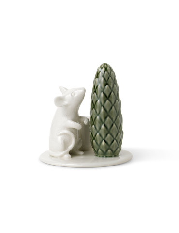 Dottir Winterstories Mouse, porcelæn, H9,5 cm