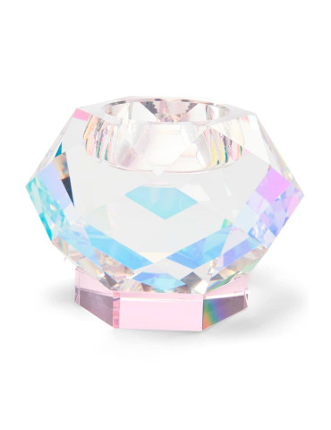 Eden Outcast Glam clear pink, lysestage, krystal, H7,5 cm