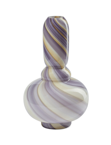 Eden Outcast Twirl vase, tall, glas, purple, H27 cm