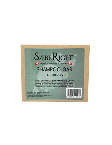 Sæberiget Økologisk shampoo bar, rosemary, 100 gr