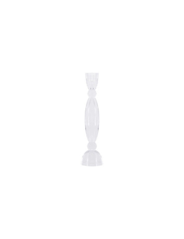 House of Sander Anemone lysestage, krystal, klar, H22 cm