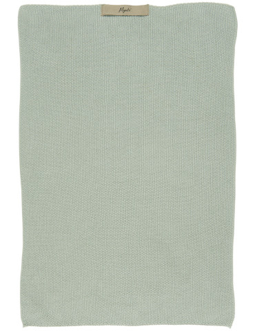 Ib Laursen Mynte håndklæde, strikket, bomuld, aqua haze, B40 cm, L60 cm