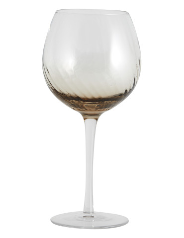 Nordal Garo vinglas, brun, H23 cm, Ø10 cm