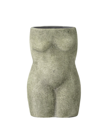 Bloomingville Emeli deko vase, terrakotta, grøn, H16 cm, B6,5 cm