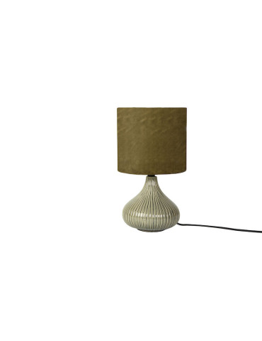 Speedtsberg Meli bordlampe, grøn, keramik, H30 cm, Ø18 cm