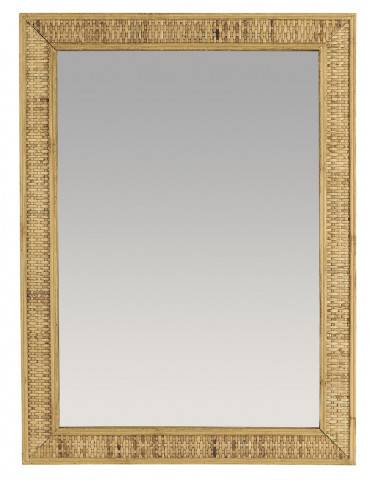 Ib Laursen Vægspejl med bambusflet