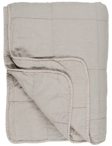 Ib Laursen Vintage quilt sengetæppe, ash grey, L200 cm, B180 cm